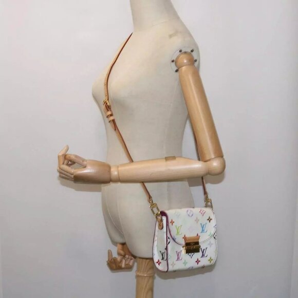 LOUIS VUITTON Monogram Multicolor Heart Breaker Bag White LV Auth - Picture 16 of 16